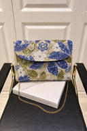 Floral Print Foldover Clutch Bag