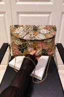 Floral Print Foldover Clutch Bag
