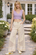 POL Woven Floral Print Pants