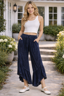 Mineral Wash Big Ruffle Pants