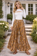 Golden Hour Ruffle Palazzo Pants