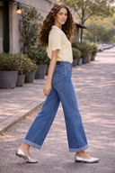 High Rise Wide Leg Jeans