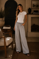 Acid Wash Wide Leg Palazzo Sweatpants