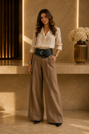 Wide Studded Western Buckle Belt | 3 Colors