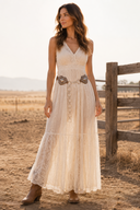 Sweetheart Concho Ring Chain Belt