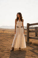 Sweetheart Concho Ring Chain Belt