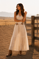 Sweetheart Concho Ring Chain Belt