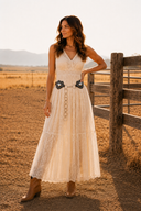 Sweetheart Concho Ring Chain Belt