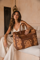 Akaroa Dragonfly & Rose Overnight Bag – Tobacco