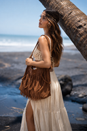 Kelsey Suede Hobo Bag – Tobacco