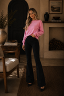 Blush Luxe BonBonPearl Crewneck Sweatshirt