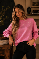 Blush Luxe BonBonPearl Crewneck Sweatshirt