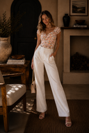 Sunset Bloom Ruched Bodysuit