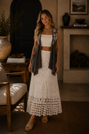POL Pearl Embellished Cardigan