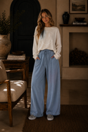 Vintage Wash Wide Leg Lounge Pants