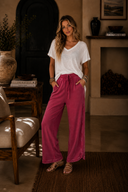 Vintage Wash Wide Leg Lounge Pants