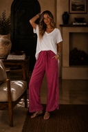 Vintage Wash Wide Leg Lounge Pants