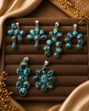 Turquoise Cluster Statement Pendant Collection