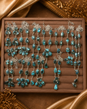 Turquoise Multi-Stone Drop Necklace