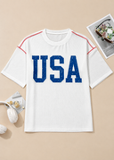 Stars & Freedom Ribbed Graphic Tee