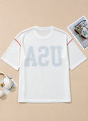 Stars & Freedom Ribbed Graphic Tee