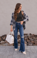 NIKIBIKI Vintage Ribbed High Neck Crop  Top