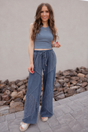 NIKIBIKI Vintage Ribbed High Neck Crop  Top