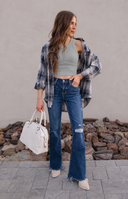 NIKIBIKI Vintage Ribbed High Neck Crop  Top