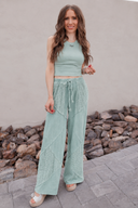 NIKIBIKI Vintage Ribbed High Neck Crop  Top
