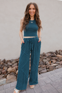NIKIBIKI Vintage Ribbed High Neck Crop  Top