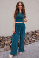 NIKIBIKI Vintage Ribbed High Neck Crop  Top