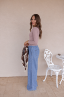 Simply Yours Ribbed Henley Modal Top | S-2X