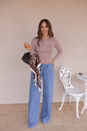 Simply Yours Ribbed Henley Modal Top | S-2X