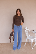 Simply Yours Ribbed Henley Modal Top | S-2X