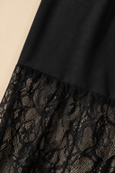 Midnight Romance Lace Patchwork Maxi Dress