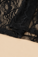 Midnight Romance Lace Patchwork Maxi Dress