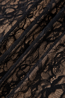 Midnight Romance Lace Patchwork Maxi Dress