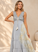 Solara Mirror Tassel Maxi Dress