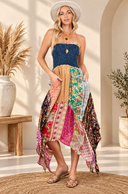 Boho Handkerchief Midi Dress