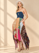 Boho Handkerchief Midi Dress