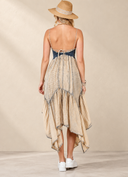 Boho Handkerchief Midi Dress