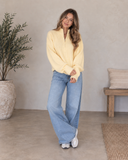 Cloudline Ribbed Half-Zip Relaxed Knit Pullover