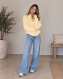 Cloudline Ribbed Half-Zip Relaxed Knit Pullover