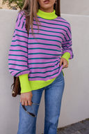 Luxe Comfort Stripe Sweater