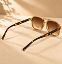 Desert Drive Tortoise Square Sunglasses