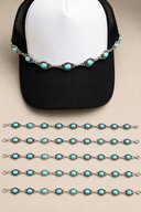 Mini Turquoise Concho Hat Chain