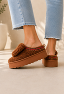 Bow-tiful Sherpa Slippers