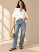 Boardwalk Breeze Collared Blouse