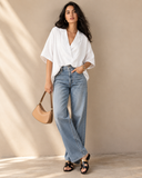 Boardwalk Breeze Collared Blouse