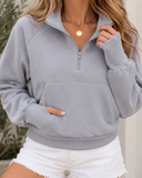First Stop Quarter-Zip Pocket Pullover